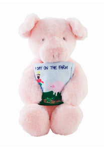 Pig Plush With Book