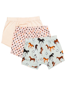 Western Horse 3 Pack Boxers Set