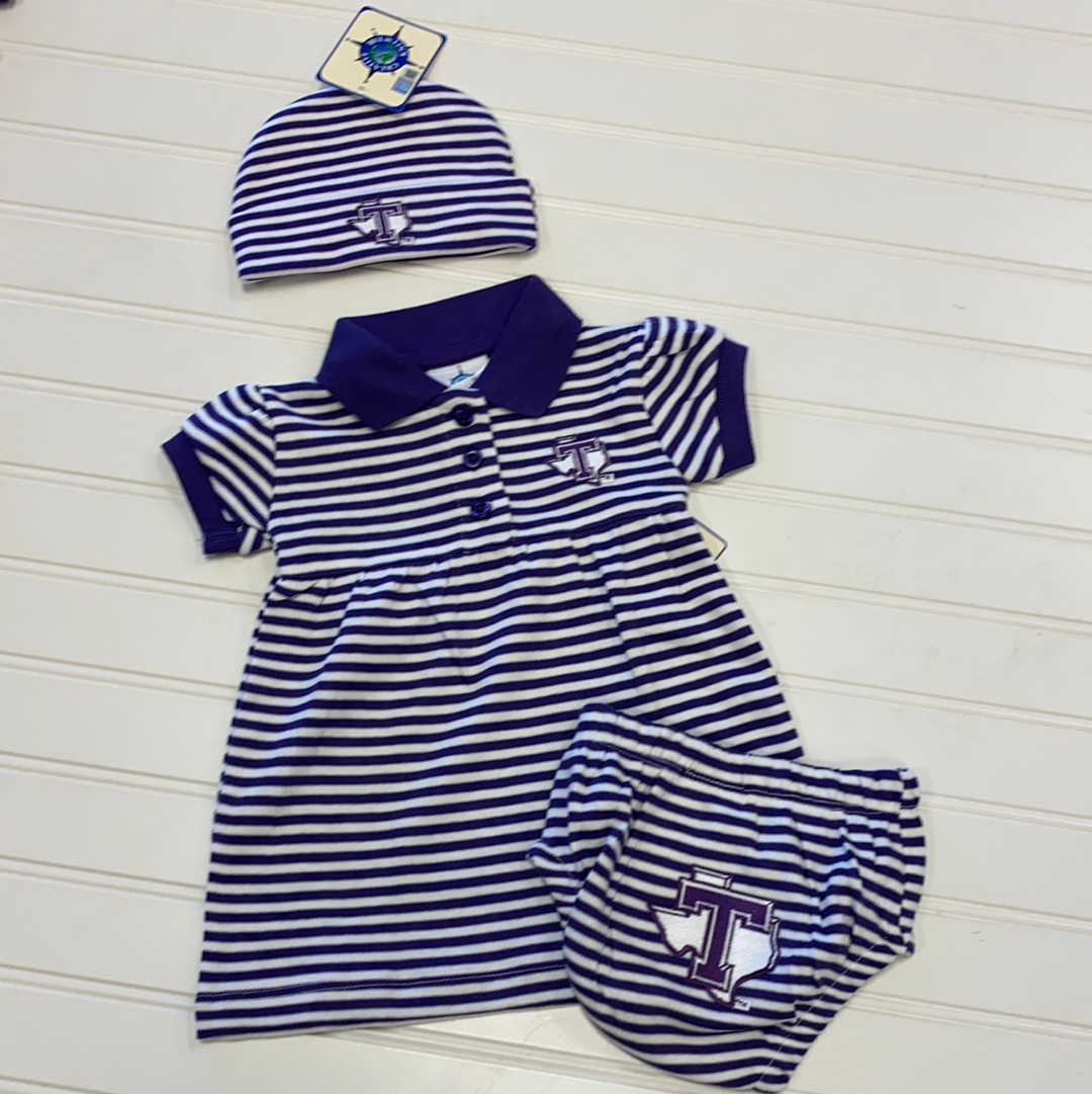 Tarleton Texan Striped Dress / Bloomer