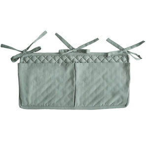 Mushie Crib Pocket- Roman Green