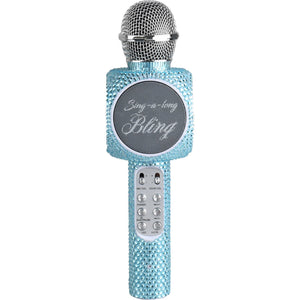 Sing A long Blue Bling Karaoke Bluetooth Microphone