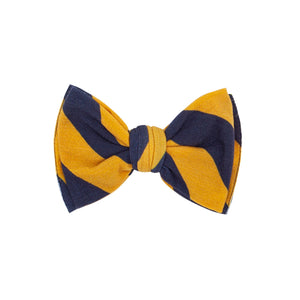 Navy/Gold Printed Classic Clip