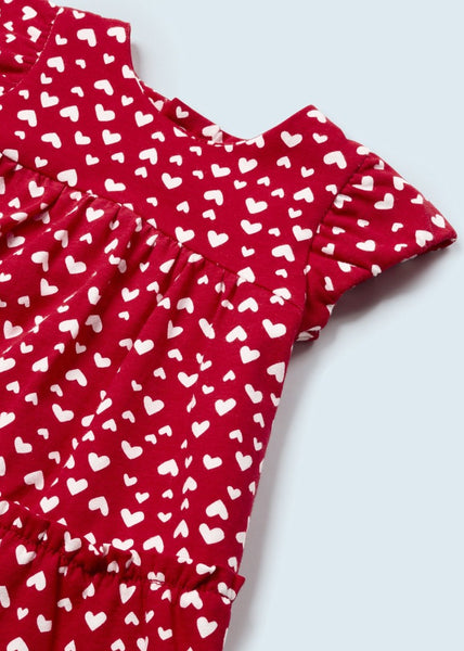 Red Hearts Dress w/Headband