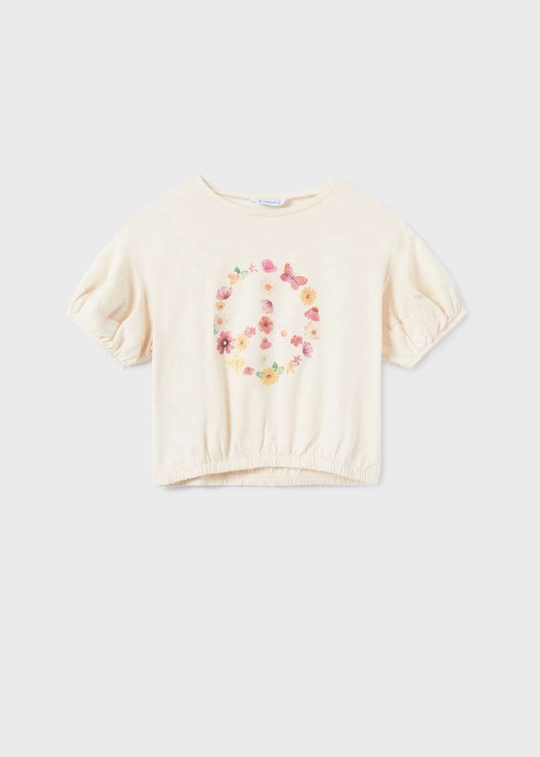 Puff Short Sleeve Peace Shirt