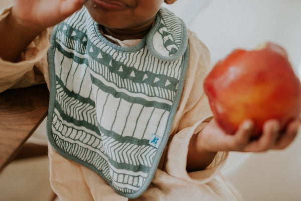 Cotton Muslin Classic Bib 3 Pack - Bison