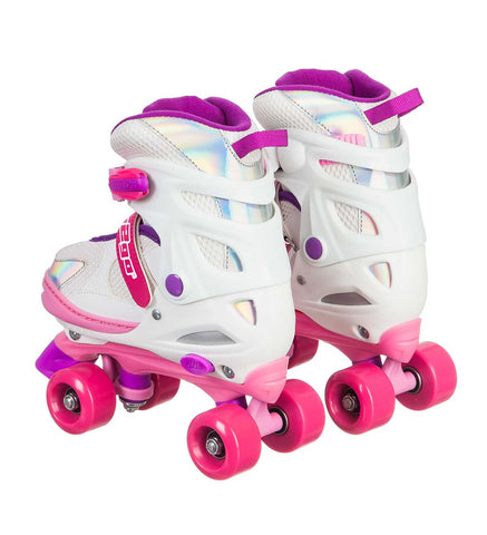 Pink Adjustable Roller Skates