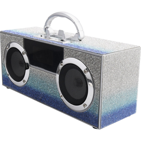 Mini Boom Box Bluetooth Speaker-Blue Bling